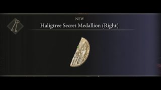 Haligtree Secret Medallion Right Location  Elden Ring [upl. by Nauqahs865]