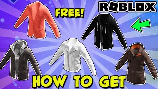 5 MORE FREE LAYERED JACKETS IN ROBLOX  Parka Hooded Jacket Business Coat amp MORE [upl. by Anirbaz202]