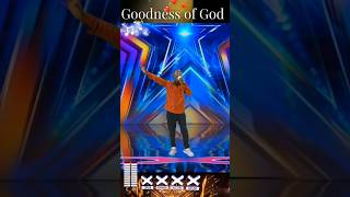 Golden buzzer Incredible singer wows judge and Audience Tuched With Goodness of God music [upl. by Hsitirb]