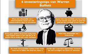 6 SLIMME TIPS VAN WARREN BUFFET Leer beleggen als Warren Buffett [upl. by Ahsi179]