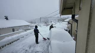 Arendal Norway  Snowstorm 01012024  Snow removal timelapse [upl. by Januisz912]