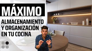 MAXIMO ALMACENAMIENTO Organiza tu Cocina Cómodamente Cocinas CJR [upl. by Yralam489]