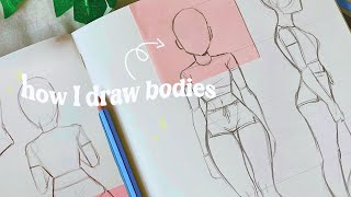 How I draw bodies 💓 [upl. by Cacie]