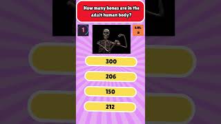 Quick quizz challenge How many bones are in the human body Trivia with explanation [upl. by Tallula]