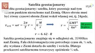 Fizyka I odc 49  Satelity orbity i energia [upl. by Bree549]