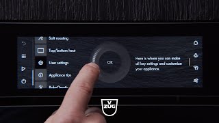 VZUG Steamer amp Backofen TouchscreenDisplay – Startbildschirm einstellen [upl. by Rubin]