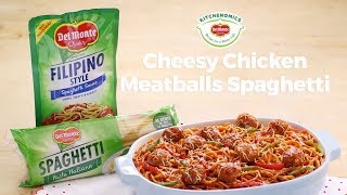 Cheesy Chicken Meatballs Spaghetti [upl. by Loren]