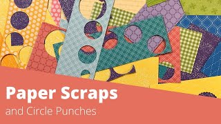 3 Card Ideas using Paper Scraps and Circle Punches [upl. by Arther]