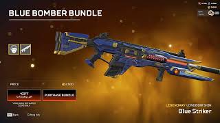 APEX LEGENDS  Longbow  Legendary  Blue Striker [upl. by Abad360]