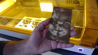 how to engrave photo with xtool s1 on wood [upl. by Camel]