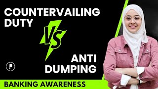 Anti Dumping Duty vs Countervailing Duty  Detail Explanation  Banking Awareness [upl. by Fia]