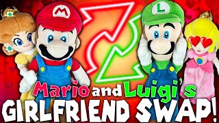 Mario and Luigis Girlfriend Swap  Super Mario Richie [upl. by Dan]