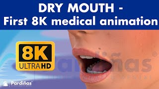 DRY MOUTH  Causes and remedies of xerostomia  WORLDS FIRST MEDICAL ANIMATION IN 8K © [upl. by Tomasina]