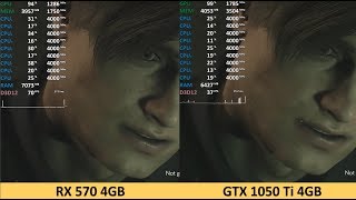 Resident Evil 2 Radeon RX 570 vs GeForce GTX 1050 Ti Adrenalin 2019 Edition Driver Update [upl. by Beck]