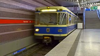 🚇 MVG A arriving at HARTHOF Munich UBahn [upl. by Eejan]