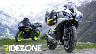 Alps  Superbikes meet Mountains  Ridezone  BMW S1000RR GSXR600 Yamaha R6 [upl. by Laerdna]