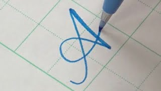 How to write Copperplate Calligraphy Alphabet with a Pentel Touch Brush Pen [upl. by Ker447]