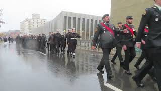 2024 Remembrance Day in Fredericton Marching to the Cenotaph [upl. by Elayor]