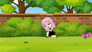 Stella Pees In The Bushes Pee desperation at a friends house Gacha Club Omakyusai In The Park [upl. by Eahsed]