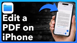 How To Edit PDF On iPhone [upl. by Vasilis]