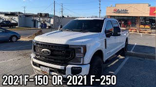 2021 F150 vs F250 Which One Should YOU Buy [upl. by Eened]