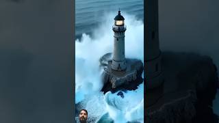 Light house lighthouse lighthousebeach seaviews travel nature shorts youtubeshorts trending [upl. by Eugenius]