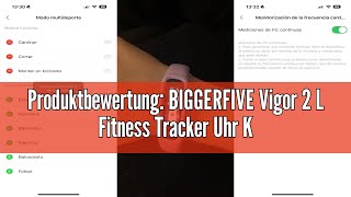 Produktbewertung BIGGERFIVE Vigor 2 L Fitness Tracker Uhr Kinder Fitnessuhr mit Aktivitätstracker [upl. by Nivahb]