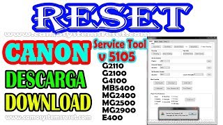 ★ ☆NEW★ ☆Reset Canon ST5105  G2110 G2100 G4100 MB5400 MG2400 MG2500 MG2900 E400 [upl. by Retsof]