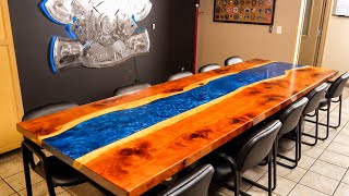 Building a Redwood River Table for a Fire Station [upl. by Porter]