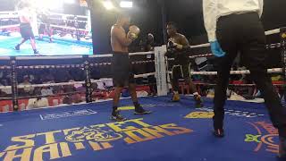 Samuel Quaye vs Benjamin Lamptey round 1  Ghana super lightweight championship  16112024 [upl. by Ecirtahs215]