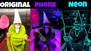 The Green Wizard Gnome Original vs Phonk vs Neon [upl. by Wardieu]