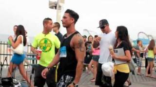 Jersey Shore cast filming season 5 in Seaside Heights HD [upl. by Routh995]