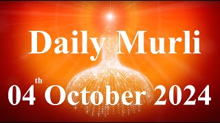 Daily Murli English 4 October 2024daily English murlimurli in EnglishEnglish murli todayMurli [upl. by Daniala]