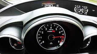 Honda Civic Type R FK2 2015  acceleration amp top speed [upl. by Ellehcin]