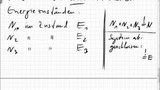 02A5 BoltzmannStatistik per Skalarprodukt hergeleitet [upl. by Truman]