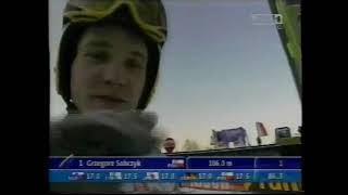 Grzegorz Sobczyk 106m  Zakopane 2003 World Cup debut [upl. by Adihahs]