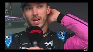 Pierre gasly post race Interview in sao Paulo grand prix [upl. by Brooking15]