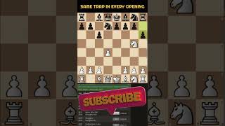 😱🔥Same Trap in Every Opening chess openings shorts traps [upl. by Jairia]