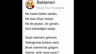 NECİP FAZIL KISAKÜREK BEKLENEN ŞİİRİ [upl. by Eyot]