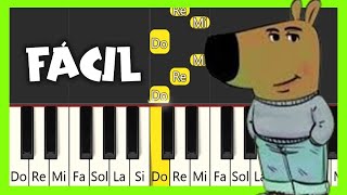 JUST A CHILL GUY MEME  PIANO TUTORIAL FÁCIL [upl. by Nywrad]