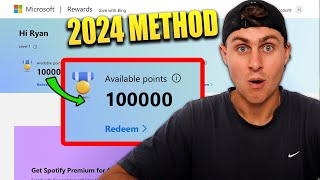 Microsoft Rewards Points 100K HACK 2024 🔥 Free Microsoft Reward Points Hack 2024 [upl. by Asserac]