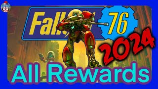 All 2024 Invaders from Beyond Event Rewards  Fallout 76 fallout76 [upl. by Saffier]