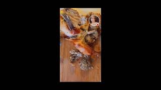 Lets cook amp Slice Chicken Roast with stuffing 😋 asmr [upl. by Skinner]