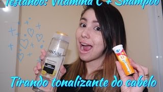 Vitamina C  Shampoo  Tirando tonalizante [upl. by Mendelsohn]