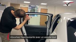 Comment poser des vitres teintées sur voiture en 5 min  Tuto simple et détaillé  🔥Peugeot 208 2019 [upl. by Eustazio453]