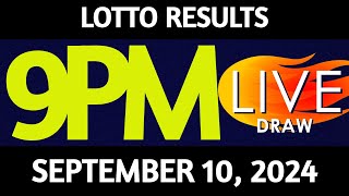 Lotto Result Today 900 pm draw September 10 2024 Tuesday PCSO LIVE [upl. by Neveda]