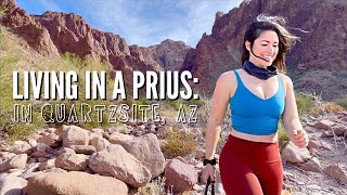 LIVING in a PRIUS in the boondocking capital of the world The BEST of Quartzsite Arizona [upl. by Eehtomit]