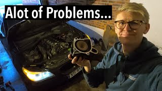 BMW E60 525d Water Pump BrokeFixing it [upl. by Notsle]