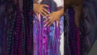 Mermaid Meets Jaded braids  Braids over Locs  DFW Hair Salon dallastx [upl. by Prior692]