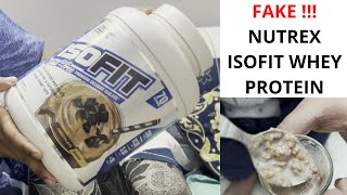 Fake Nutrex Isofit protein review 2022 [upl. by Einnaoj]